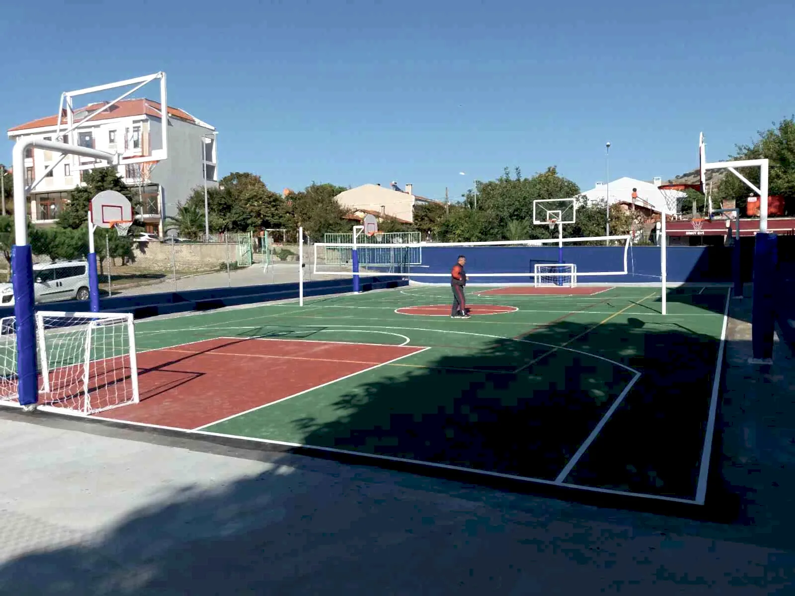 GÖKÇEADA ORTAOKUL SPOR SAHASI UYGULAMALARI